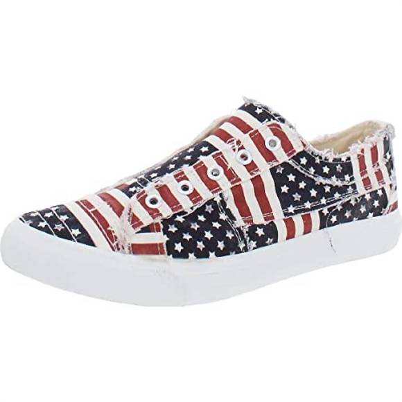 Corkys Shoes New Corkys Footwear Womens Flag Slip On Sneaker In Red